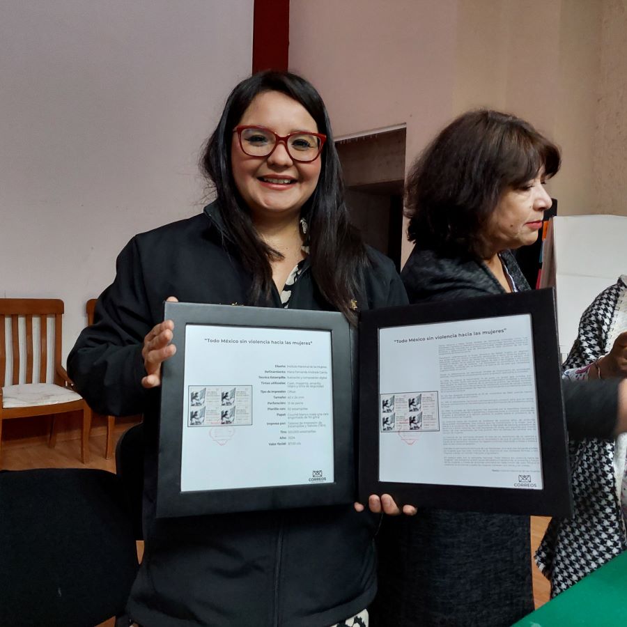 Cancelan timbre postal “Todo México sin violencia hacia las mujeres”