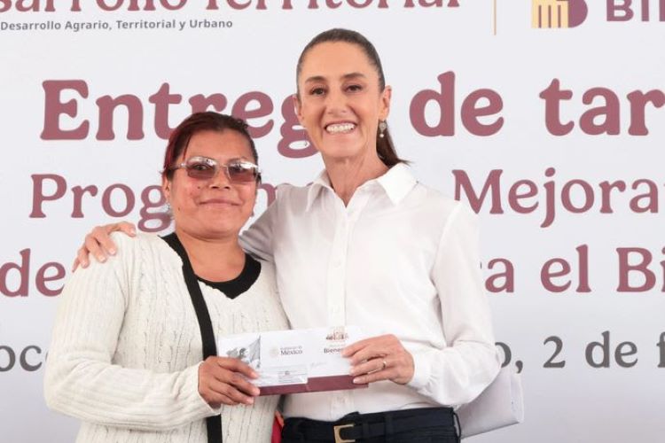En Edomex, Presidenta Claudia Sheinbaum Encabeza Entrega de 11 Mil 400 Tarjetas a Beneficiarios del Programa de Mejoramiento de Vivienda Para El Bienestar