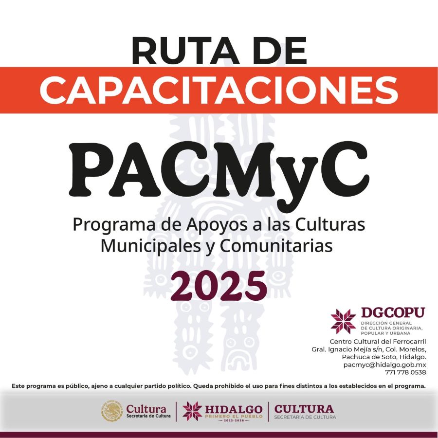 Abren Convocatoria Pacmyc 2025 Para Proyectos Culturales En Hidalgo