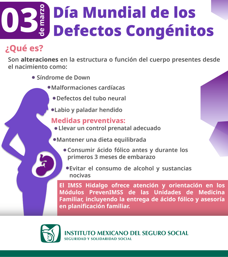 Concientiza IMSS Hidalgo Acerca de Malformaciones Congénitas