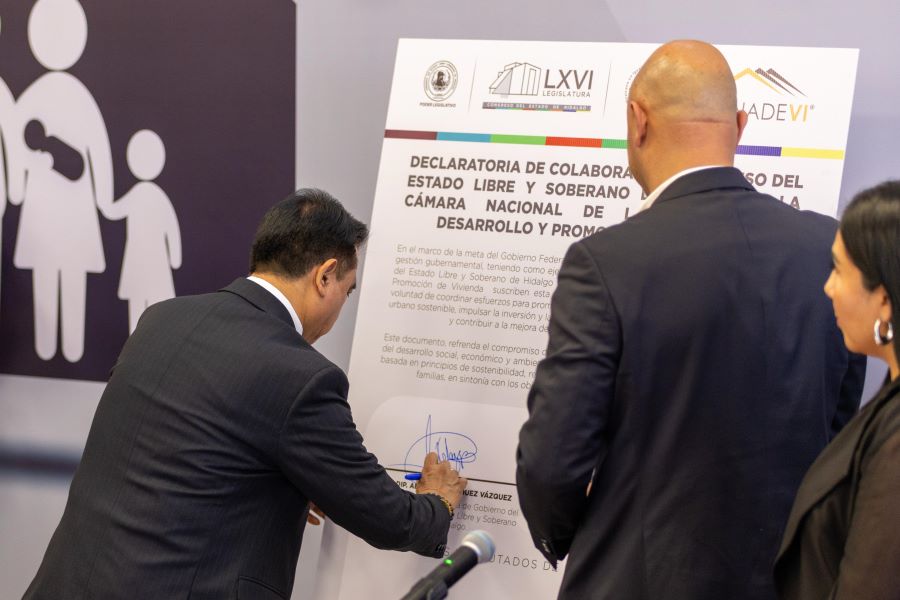 Congreso de Hidalgo Firma Declaratoria de Colaboración con Canadevi