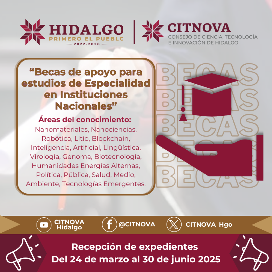 Destinan 35 millones de pesos para la profesionalización de estudiantes hidalguenses