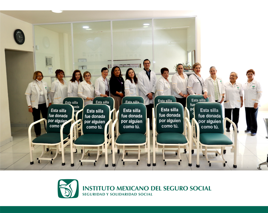 Dona Voluntariado del IMSS Hidalgo 10 Sillas-Cama a Hospital en Pachuca