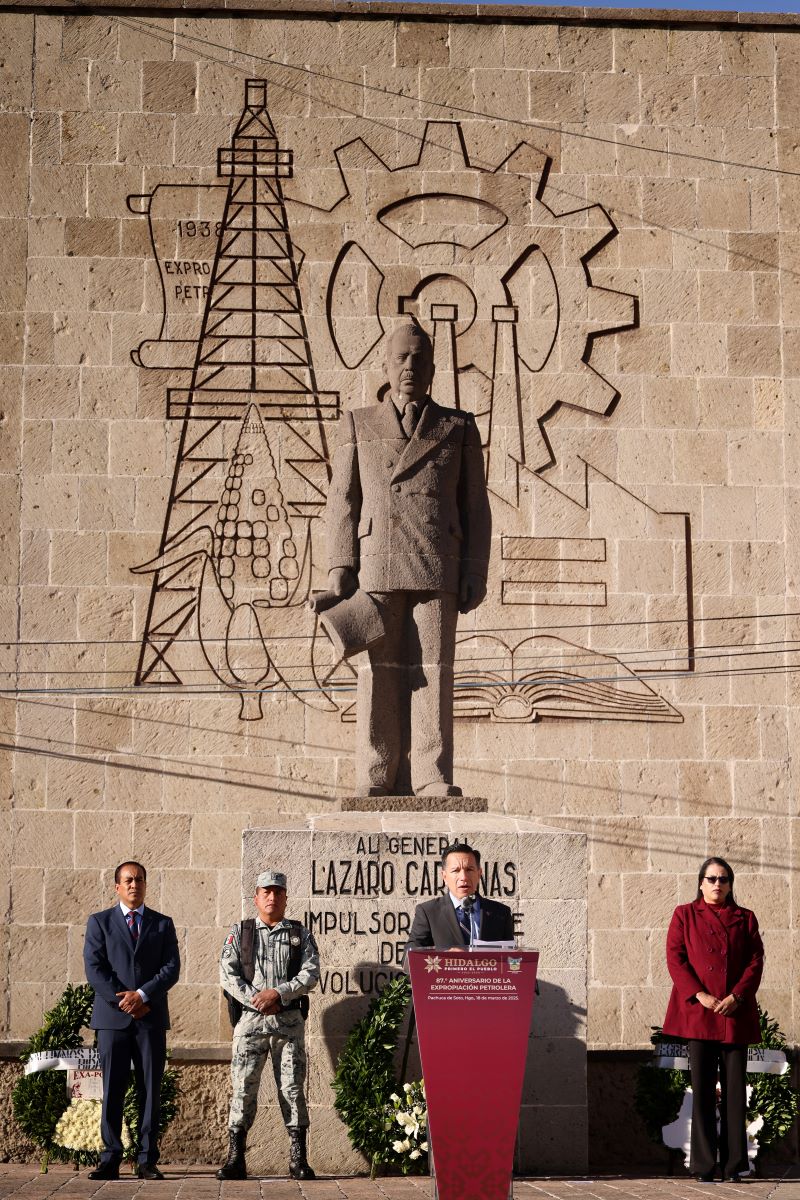 Hidalgo Conmemora El 87° Aniversario de la Expropiación Petrolera