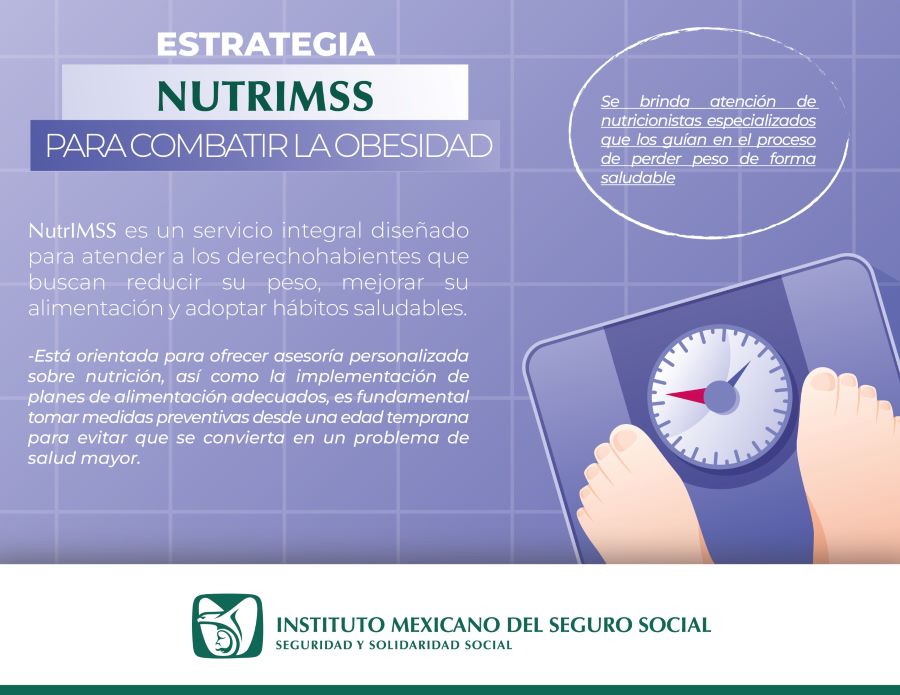 Implementa IMSS Hidalgo Estrategia Nutrimss Para Combatir la Obesidad en la Población