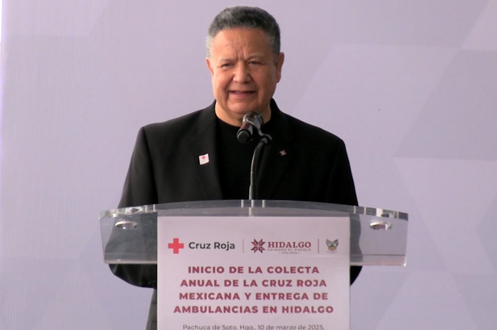 Julio Menchaca da Inicio a La Colecta Anual de la Cruz Roja Mexicana en Hidalgo