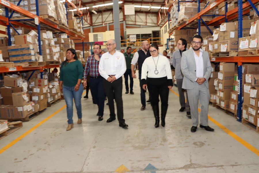 La Secretaria de Salud, Vanesa Escalante Arroyo, Se Reúne Con Raúl Peña Viveros Para Mejorar El Abasto de Insumos de Salud en La Entidad de Hidalgo