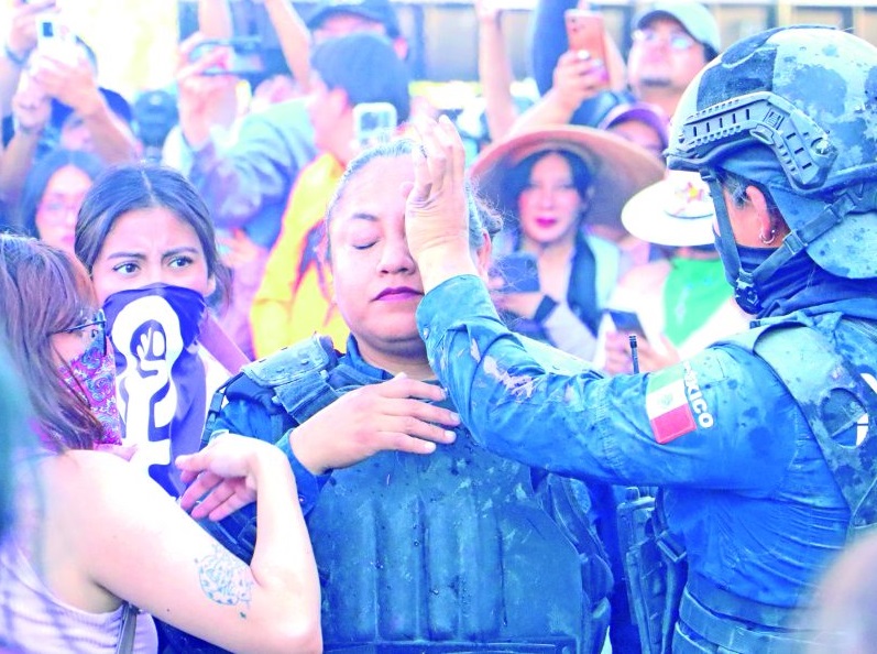 Si Hubo Violencia en la Manifestación del 8M en Pachuca