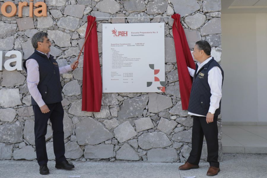 Inauguran Prepa 8 de la UAEH en Acaxochitlán