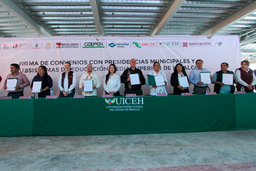 UICEH y Ayuntamientos Firman Convenio Para Impulsar Educación Superior en la Región Otomí- Tepehua