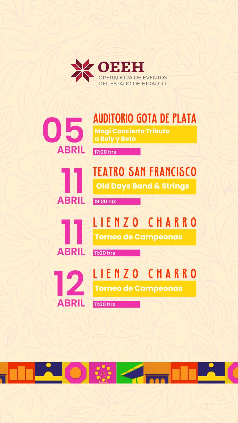 Espectáculos Imperdibles Llegan a Los Recintos de la OEEH Este Abril