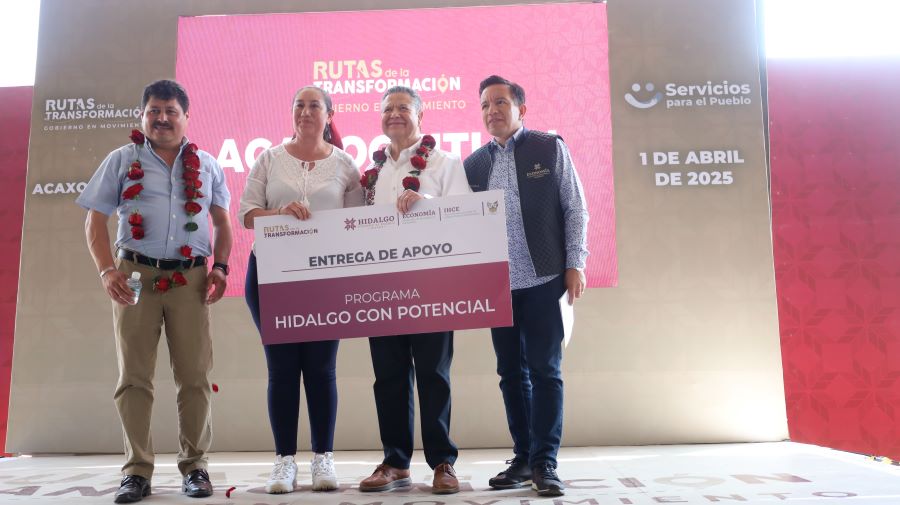 Recibe Acaxochitlán más de 98 millones de pesos en las Rutas de la Transformación
