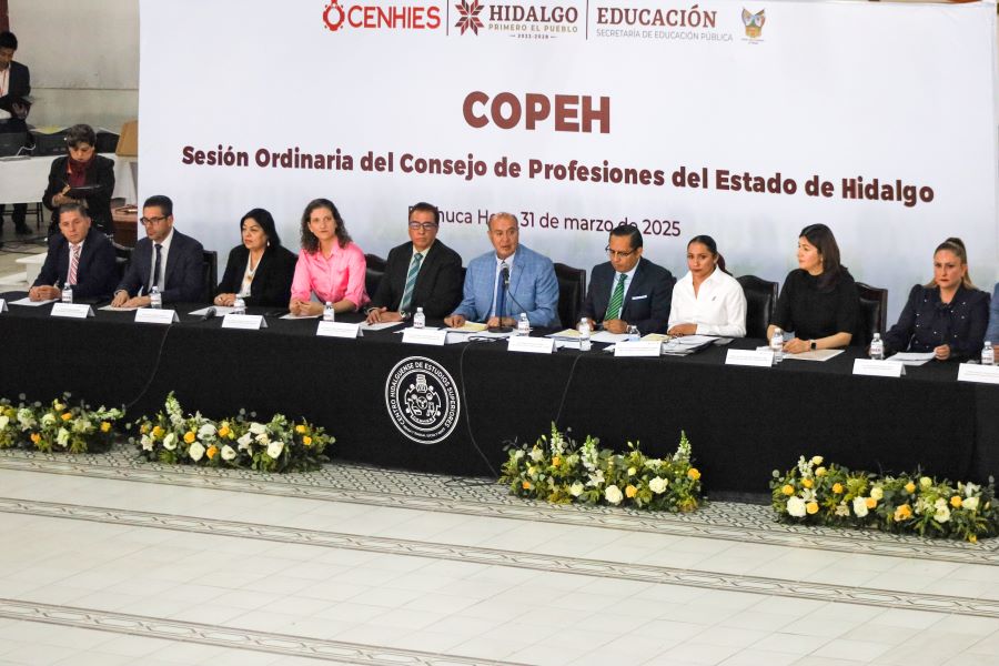SEPH Instaló el Consejo de Profesiones del Estado de Hidalgo 2025-2027