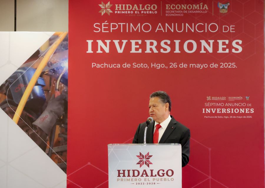 Julio Menchaca Salazar, Realizó el Séptimo Anuncio de Inversiones por 27 mil 625 Millones de Pesos en Hidalgo
