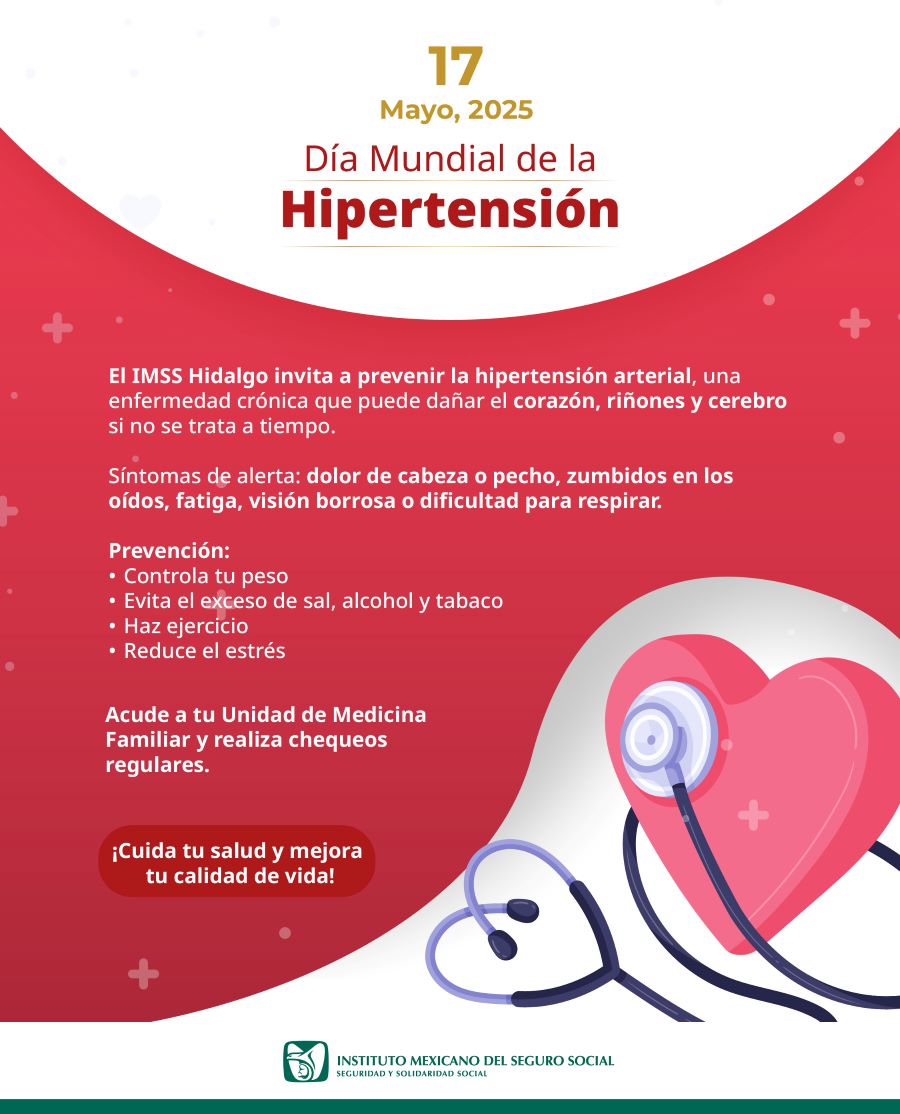 Impulsa IMSS Hidalgo Chequeos y Prevención de Hipertensión