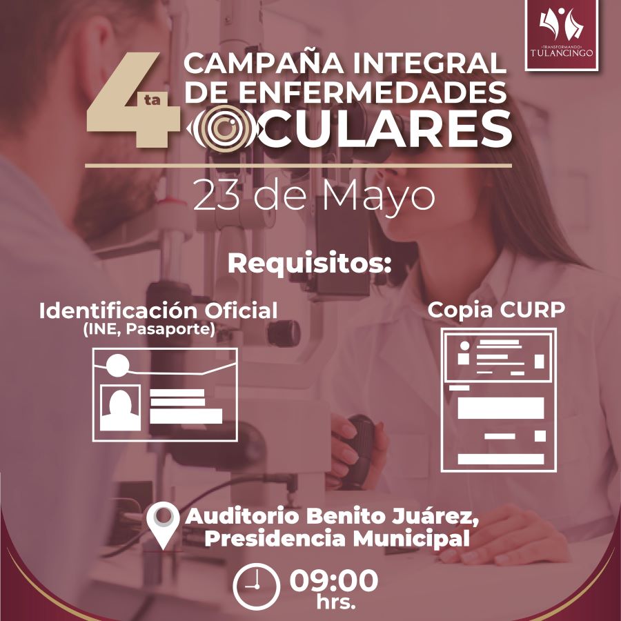 Se Conformará Un Nuevo Grupo de Pacientes a Cirugía para la IV Campaña Integral de Enfermedades Oculares