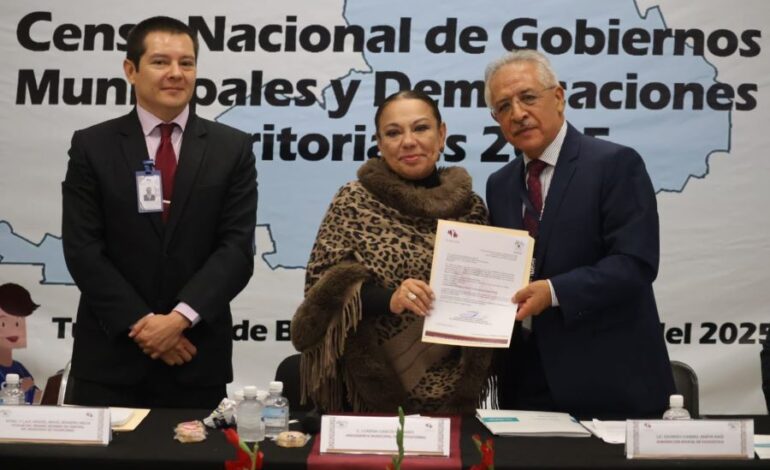 Fue Presentado Censo Nacional de Gobiernos Municipales  y Demarcaciones Territoriales 2025