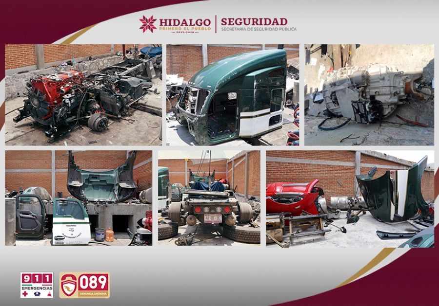 SSPH Detiene a 10 Sujetos Tras Robo y Desvalijamiento de un Tractocamión en el Arco Norte