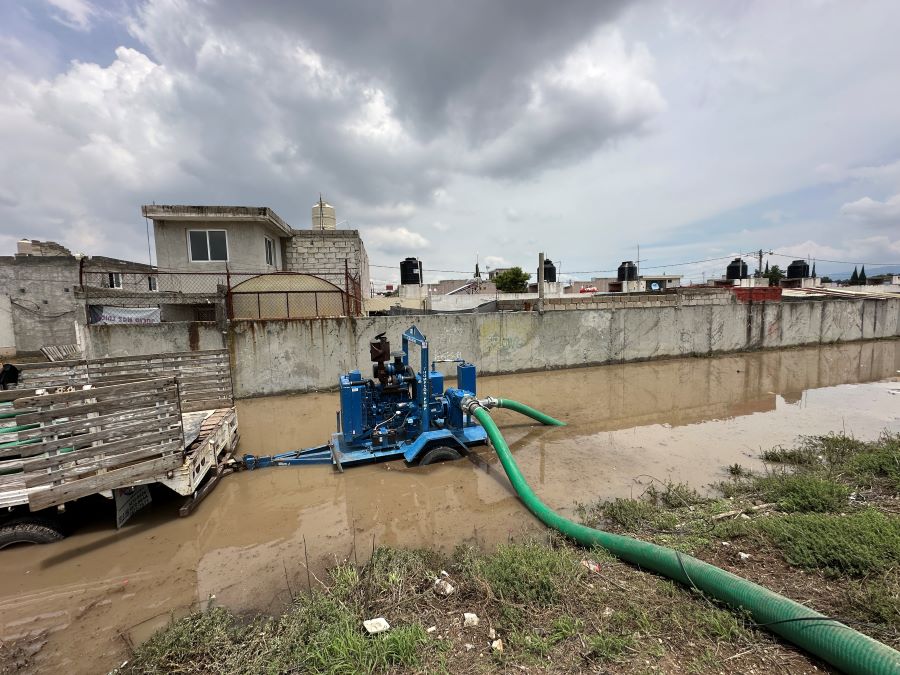 Inundación en el Fraccionamiento Los Tuzos