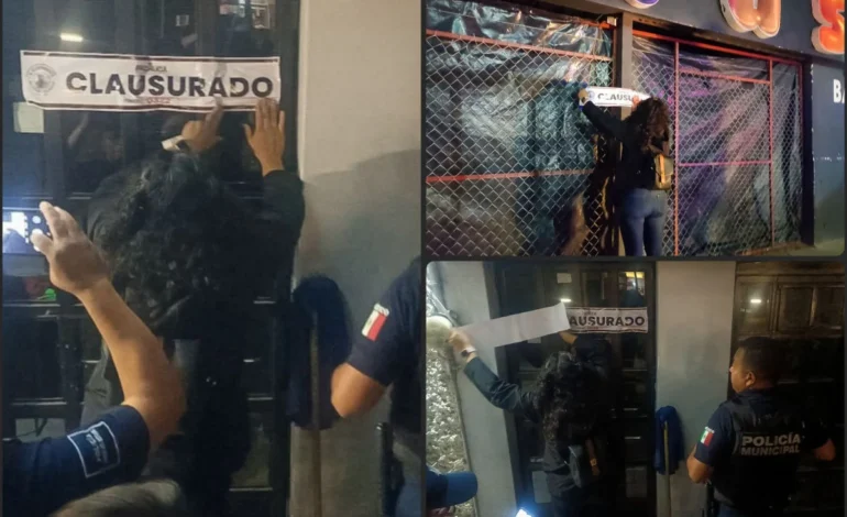 El Ayuntamiento de Pachuca Clausura el Bar “Friends”, Ubicado en Ferrocarril Central y el Bar “Quiubo”, en Bulevar Colosio, Colonia Santa Julia