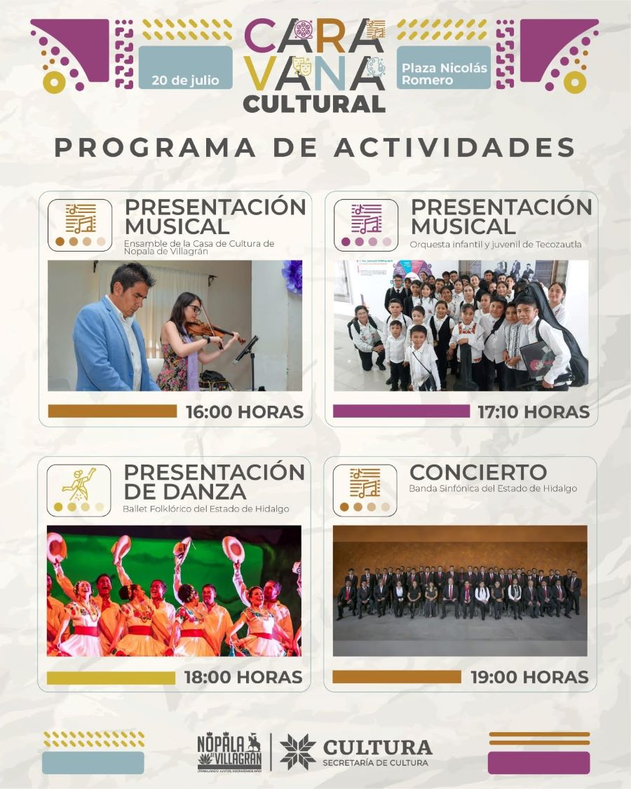 Caravana Cultural Llega a Nopala Con Música, Danza y Talento Local