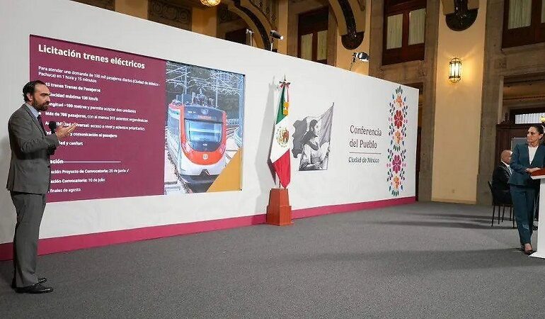 Gobierno Federal Anuncia Compra de 15 Convoyes Eléctricos Tren AIFA-Pachuca y la Convocatoria Para la Compra de 15 Trenes Eléctricos