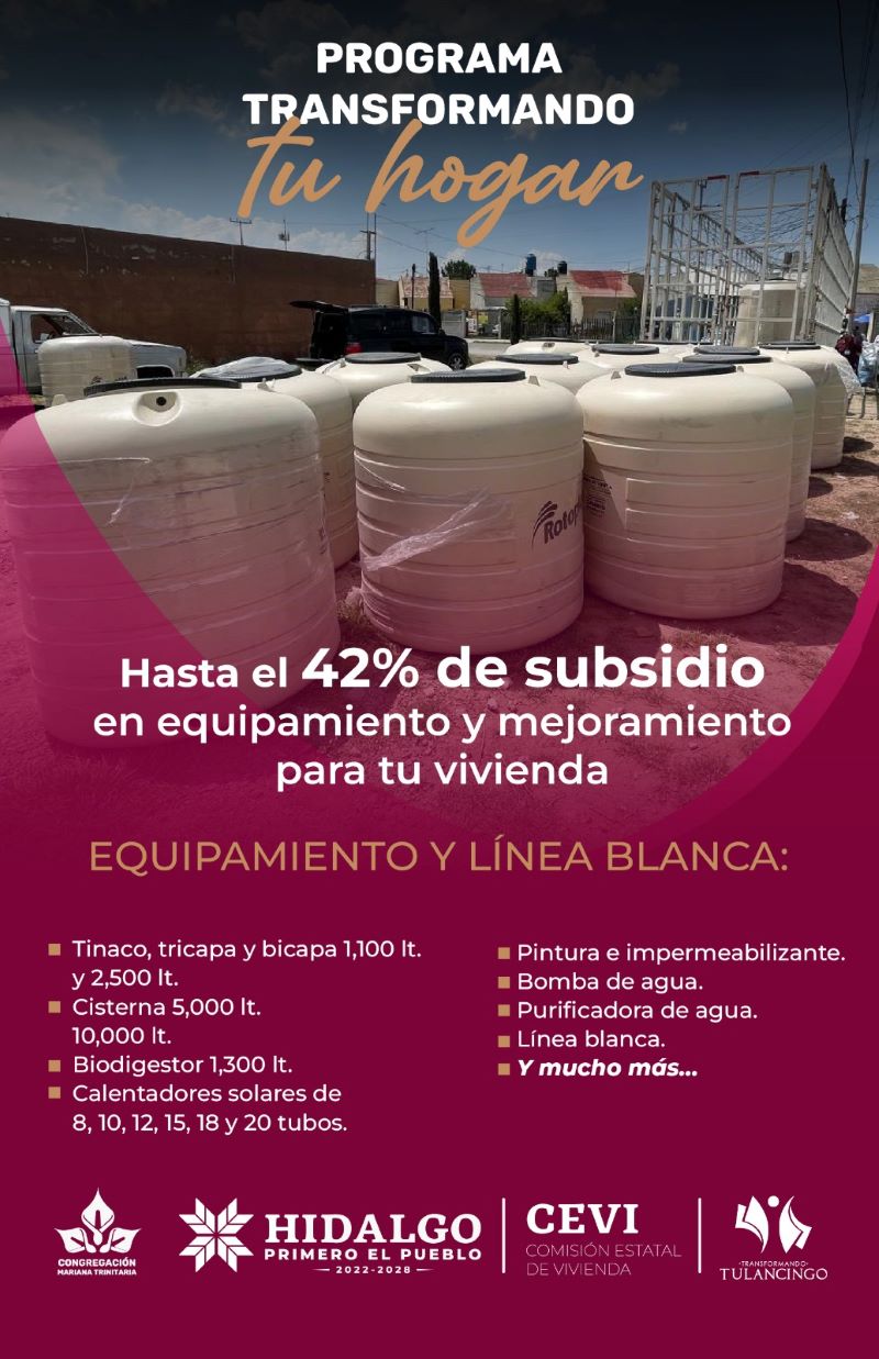 Oficina de Enlaces Federales y Estatales Ofrece Apoyos Para Equipamiento y Mejoramiento de Vivienda