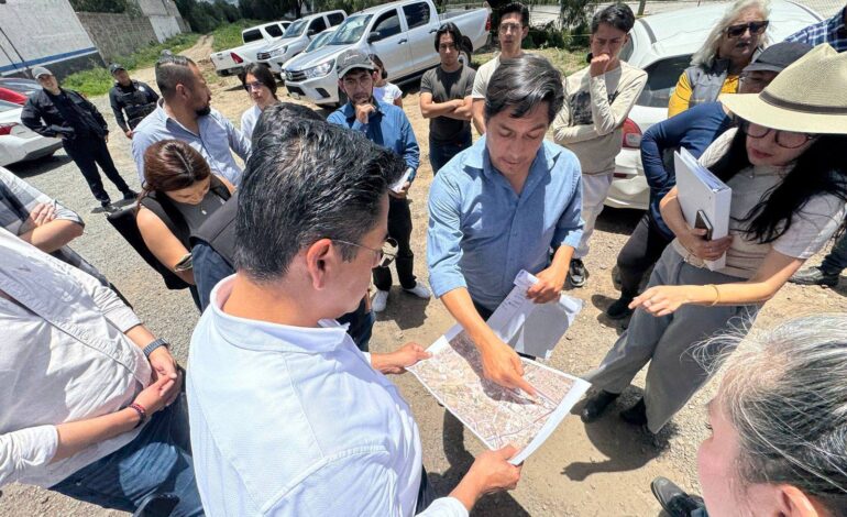 Recorren Polígono Que Albergará La Estación Pachuca AIFA