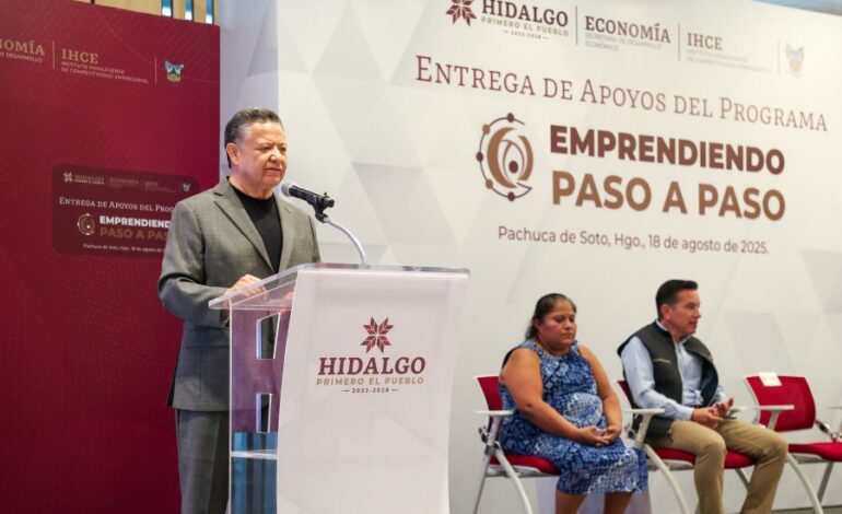 Gobierno de Hidalgo Apoya Económicamente a 190 Personas Emprendedoras