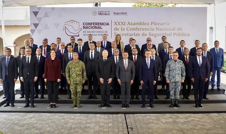 Hidalgo Presente en la XXXI Asamblea Plenaria de la Conferencia Nacional de Secretarias y Secretarios de Seguridad Pública