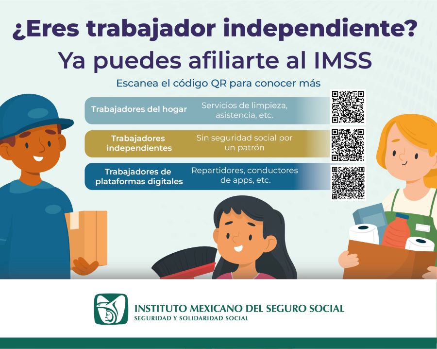 Impulsa IMSS Hidalgo Esquemas de Afiliación Para Trabajadores Independientes y del Hogar