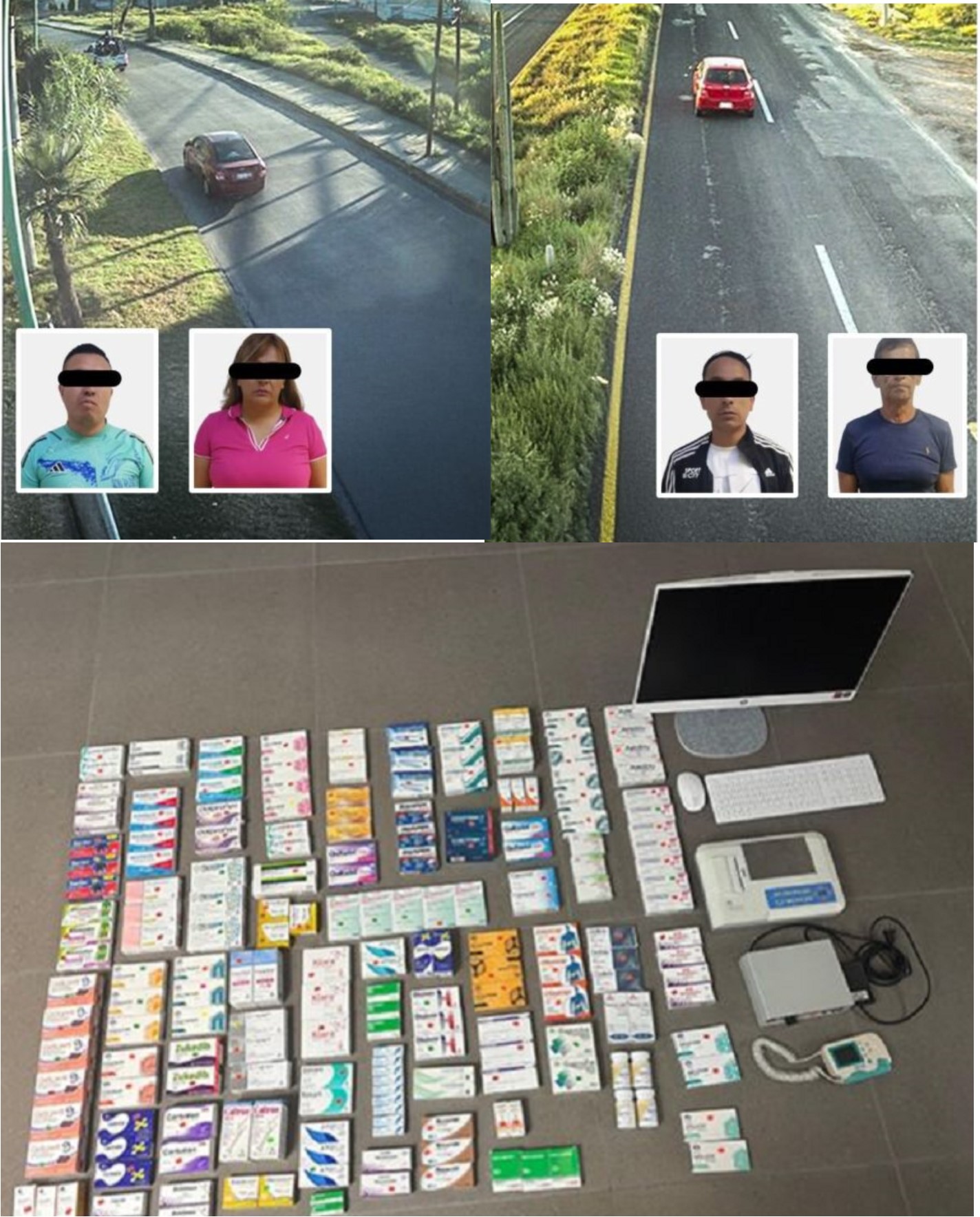 SSPH captura de tres hombres y una mujer, relacionados con los robos a dos consultorios médicos de Pachuca y Actopan