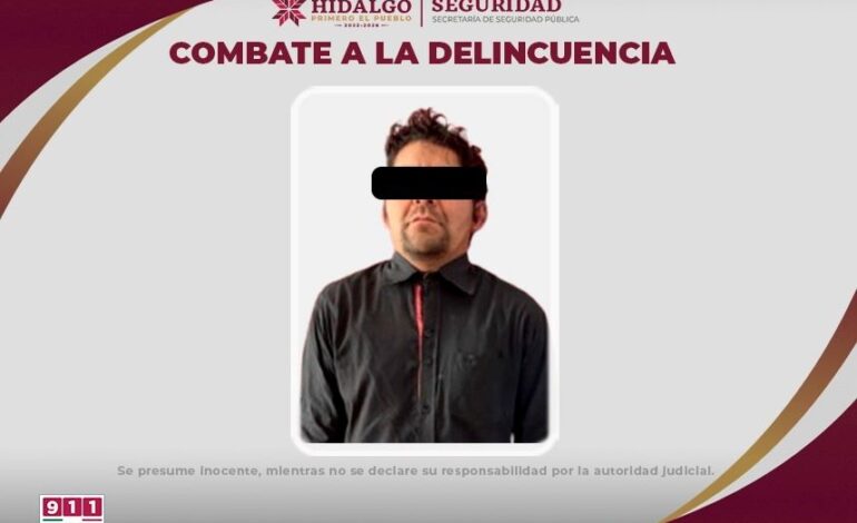 SSPH Detiene a Sujeto Responsable de Robo a Farmacia y Tiendas de Autoservicio en Tizayuca