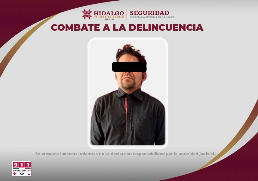 SSPH Detiene a Sujeto Responsable de Robo a Farmacia y Tiendas de Autoservicio en Tizayuca