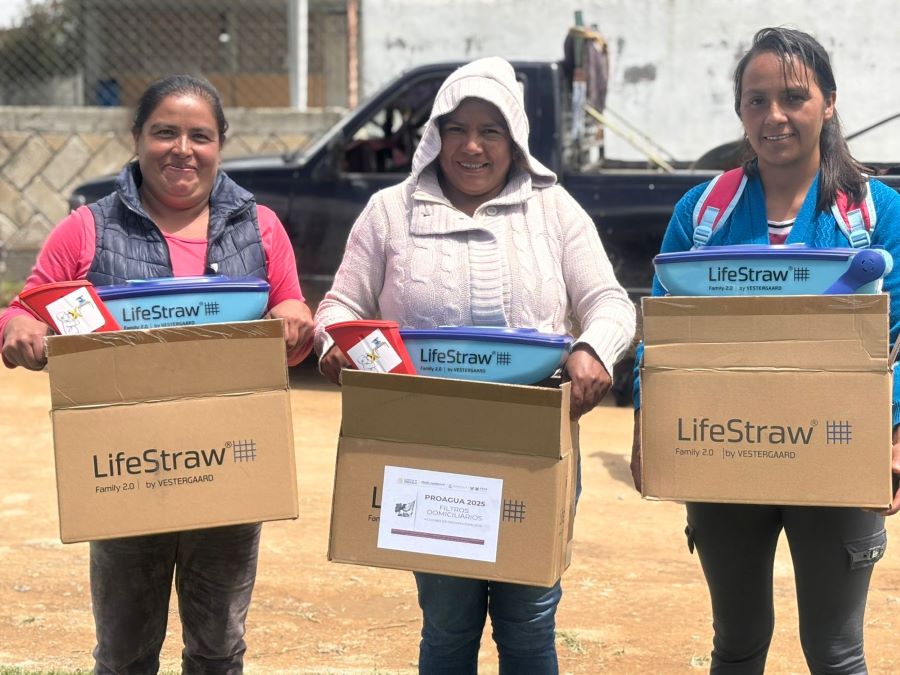 Garantizan agua Segura a Familias Hidalguenses Con Entrega de Filtros Domiciliarios