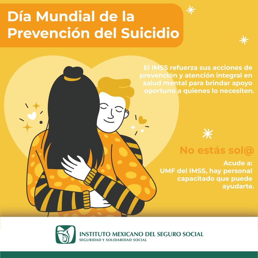 Impulsa IMSS Hidalgo Acciones de Salud Mental en El Marco del Día Mundial de la Prevención del Suicidio