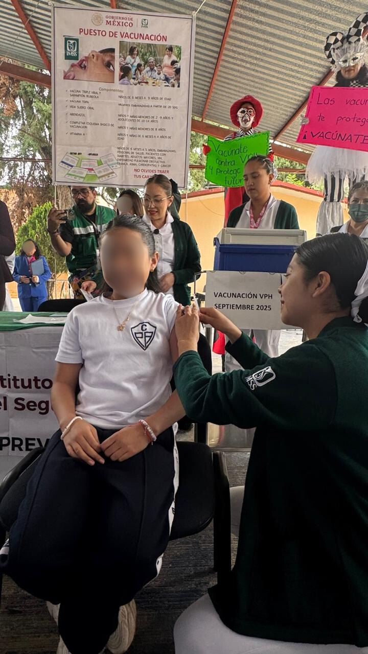 Inicia IMSS Hidalgo Jornadas de Vacunación Contra el Virus Del Papiloma Humano (VPH) Para Infancias