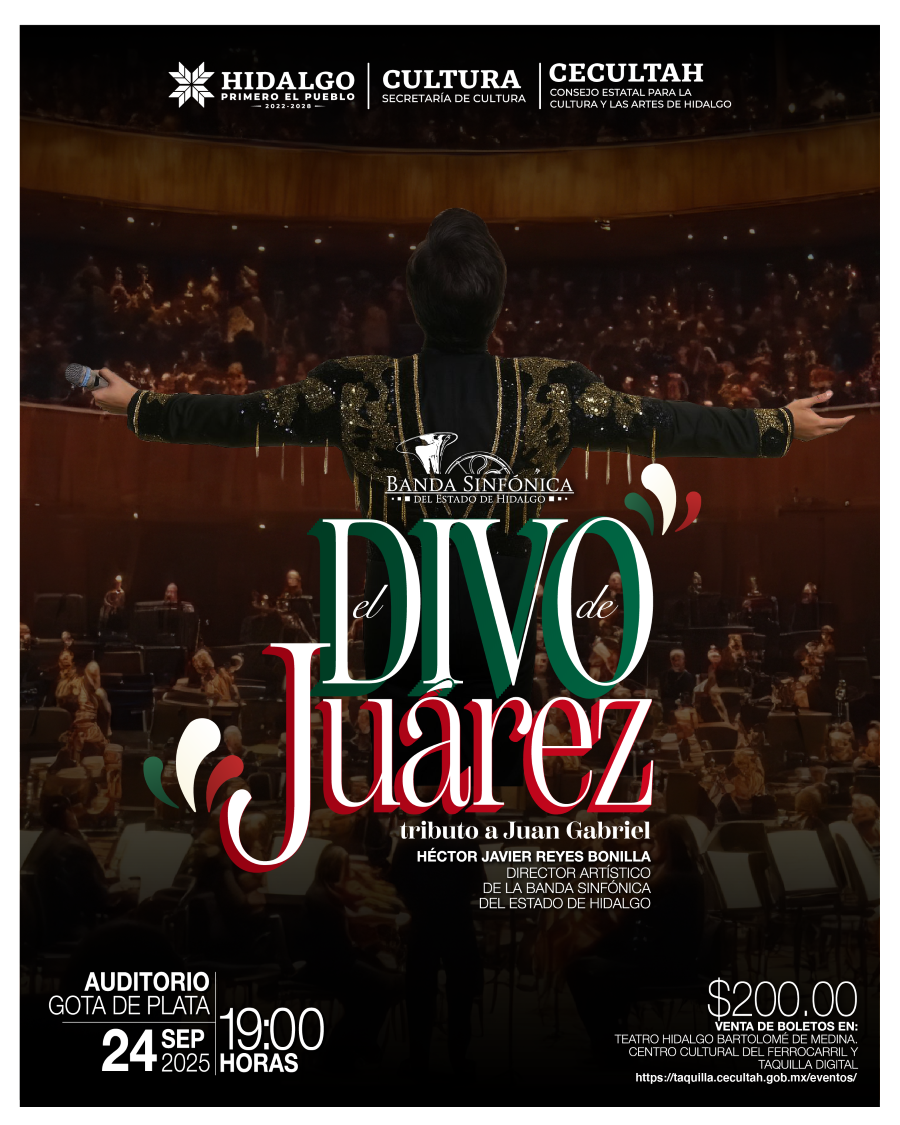 La Banda Sinfónica de Hidalgo Rendirá Homenaje al Divo de Juárez en el Gota de Plata