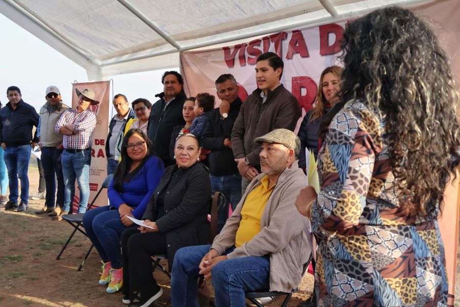 Mandataria Lorena García Cázares Inicia Gira de Supervisión a la Obra en Tulancingo Registra 70% de Avance