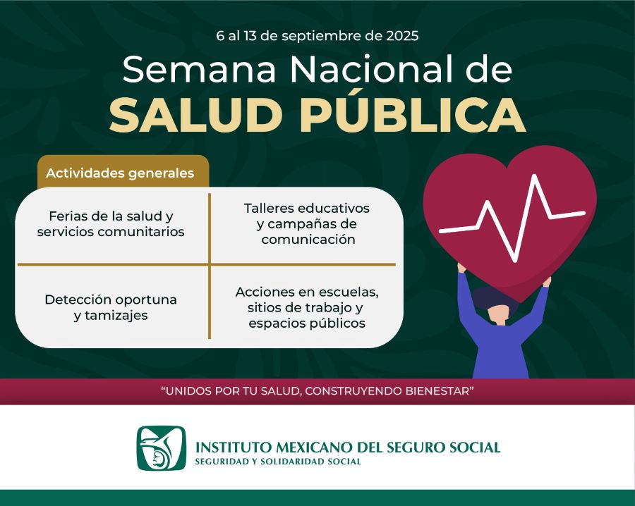 Participa IMSS Hidalgo en Semana Nacional de Salud Pública 2025 Para Fortalecer Bienestar de Población
