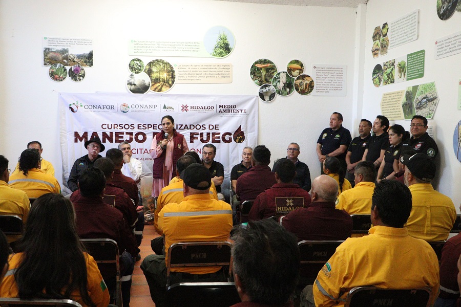 Por primera vez, Hidalgo fue sede de curso especializado en el combate de incendios forestales