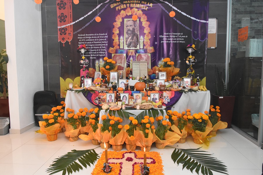 Congreso del Estado de Hidalgo celebra el Día de Muertos con concurso de altares