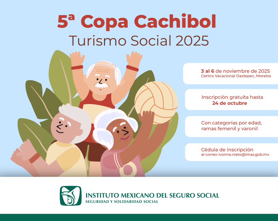 Convoca IMSS Hidalgo a participar en 5ª Copa Cachibol Turismo Social 2025