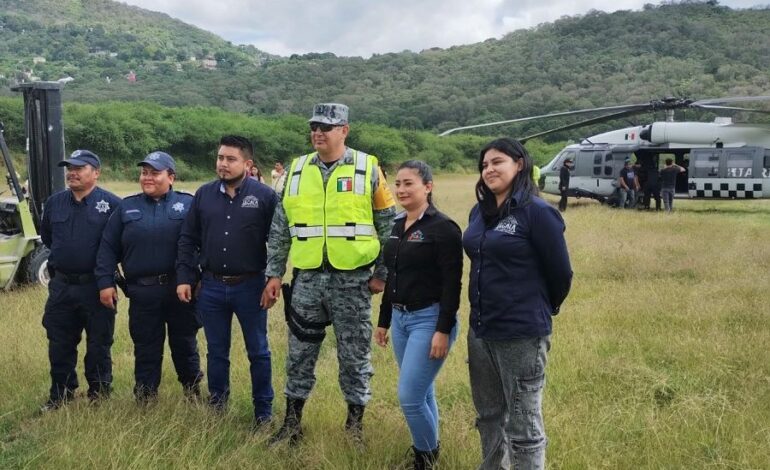 Gabinete de Seguridad Coordina Traslado Aéreo Para Reparar Bomba del Manantial Ushi