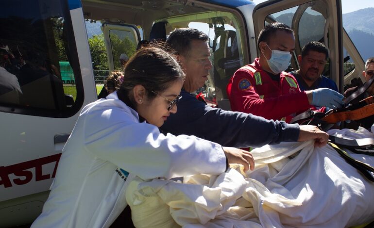Helicóptero del Gobierno Estatal Realiza Traslados Aéreos en Apoyo de La Población Que Requiere Atención Médica Urgente