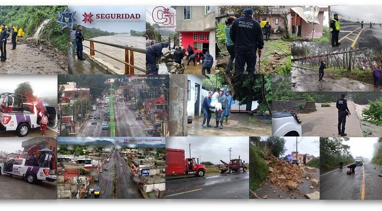 SSPH Operativos de Prevención y Rescate en Hidalgo por el Fenómeno Meteorológico “Priscilla”