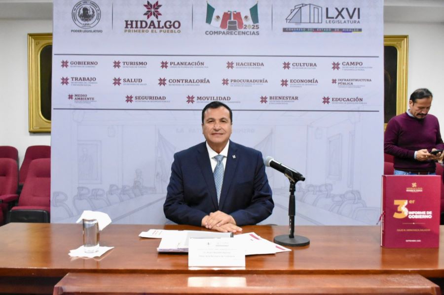 Comparece Ante el Congreso del Estado,  Secretario de La Contraloría, Álvaro Bardales Ramírez  Dentro de La Glosa del 3er Informe de Gobierno