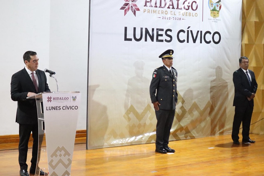 Encabeza Saderh lunes cívico