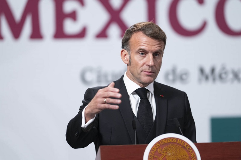 Macron llama desde México a Unir Esfuerzos Internacionales Contra El Narcotráfico, Con Respeto a La Soberanía.