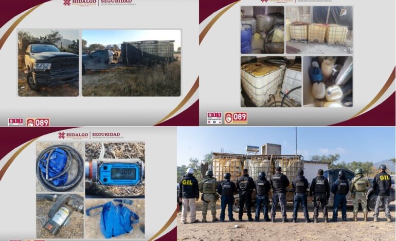 SSPH Asegura Predio Utilizado Para Almacenamiento de Droga e Hidrocarburo